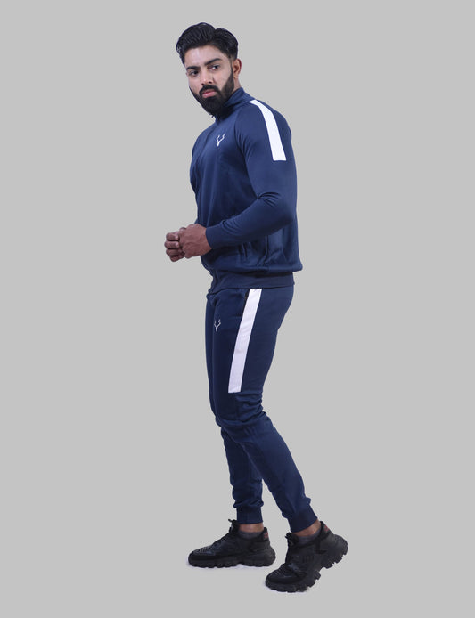 Stag Elite Tracksuit 1.0 (Navy Blue & White) - Stag Clothing