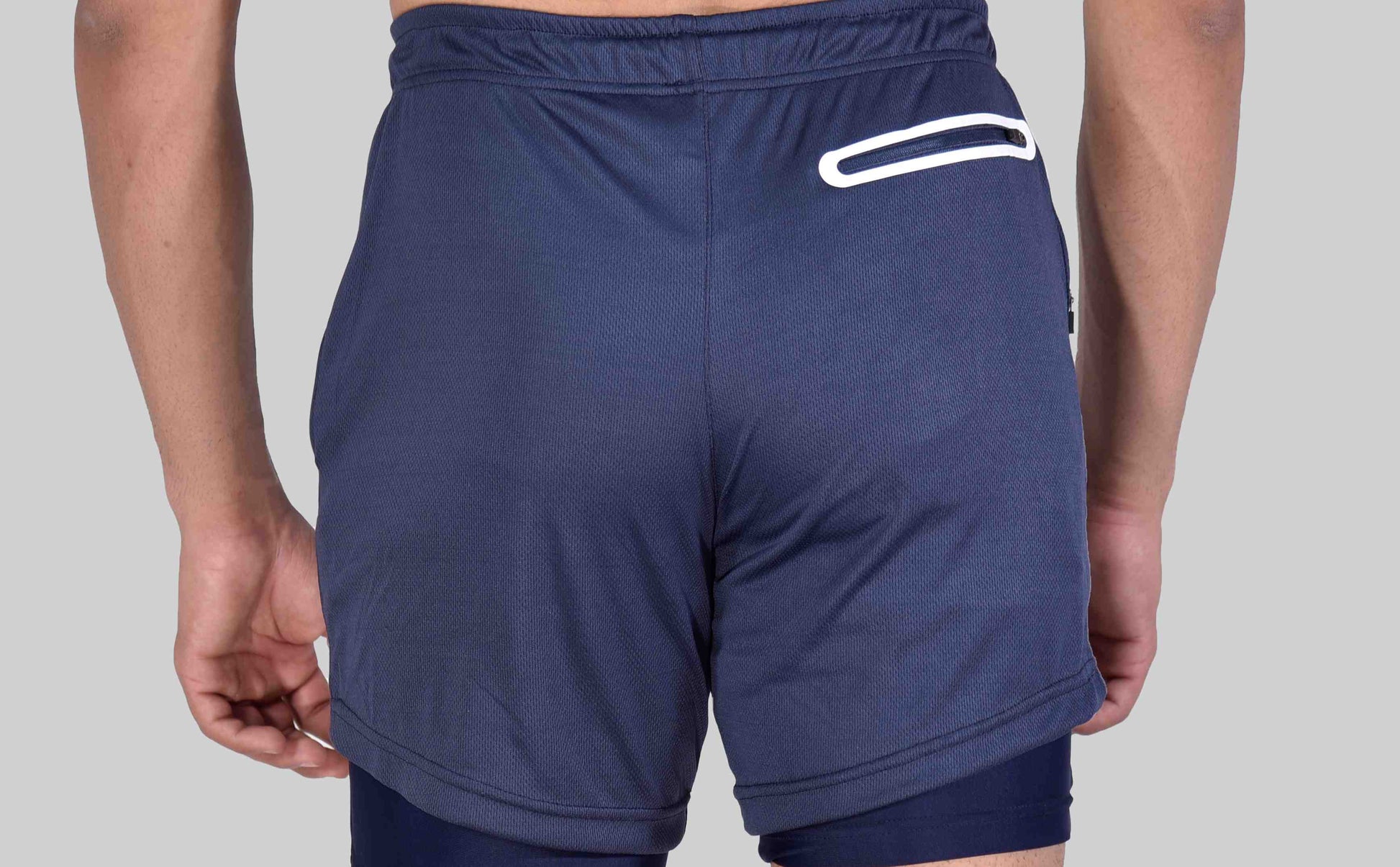 Adapt Compression Shorts 2.0 (Navy Blue) - Stag Clothing