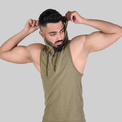 Bold Hooded Tank Top 3.0 (Olive)
