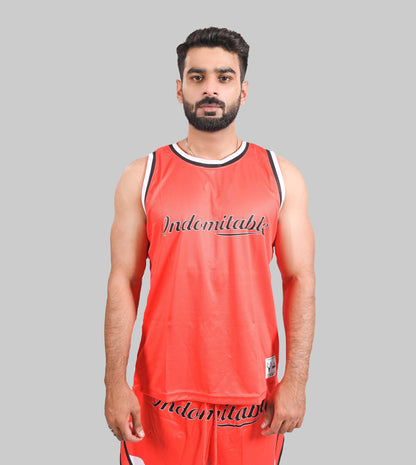 BreezyMesh TankTop (RED & WHITE) - Stag Clothing 