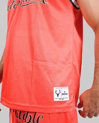 BreezyMesh TankTop (RED & WHITE) - Stag Clothing 