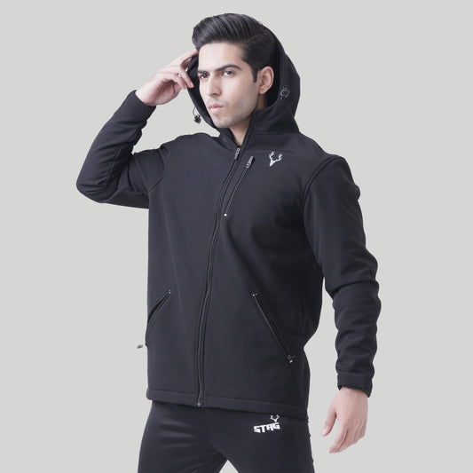 Stag Unisex SoftTech Jacket (Black) - Stag Clothing 
