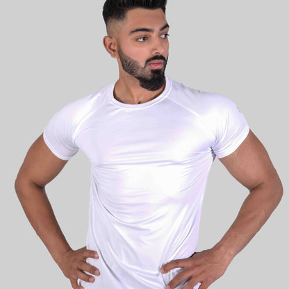 Flex Compression Tee 2.0 (White) - Stag Clothing 