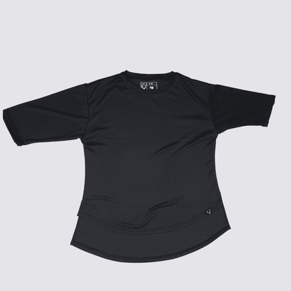 Women Fraction Tee 3.0 (BLACK) - Stag Clothing