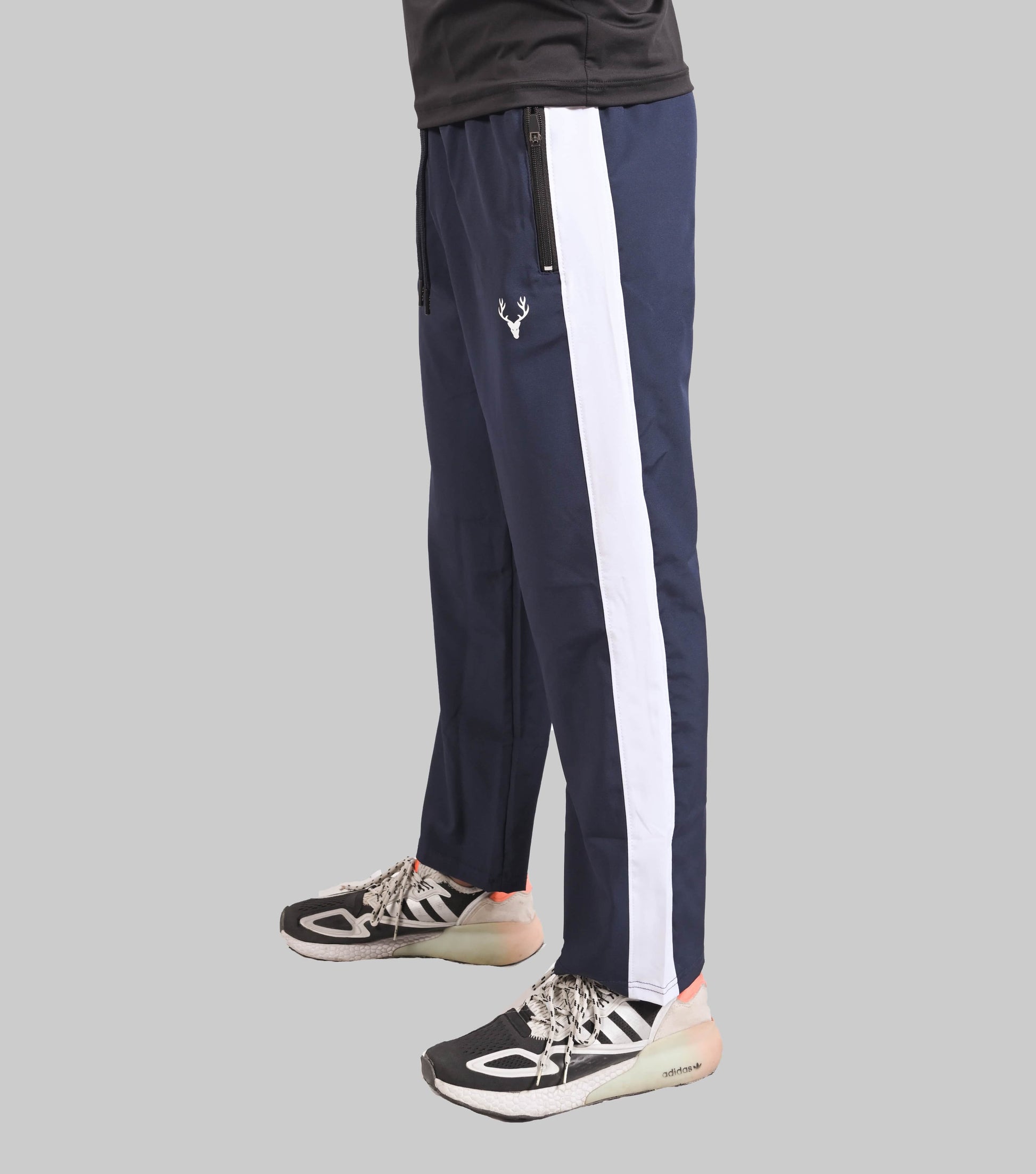 SG Loose Fit Trouser 2.0 (NAVY BLUE & WHITE) - Stag Clothing 