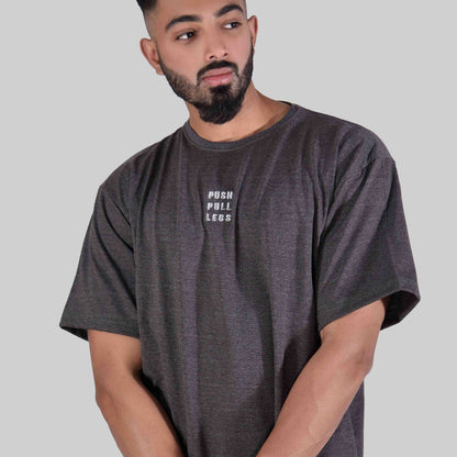 SG Over Sized Tee 3.0 ( Charcoal ) - Stag Clothing 