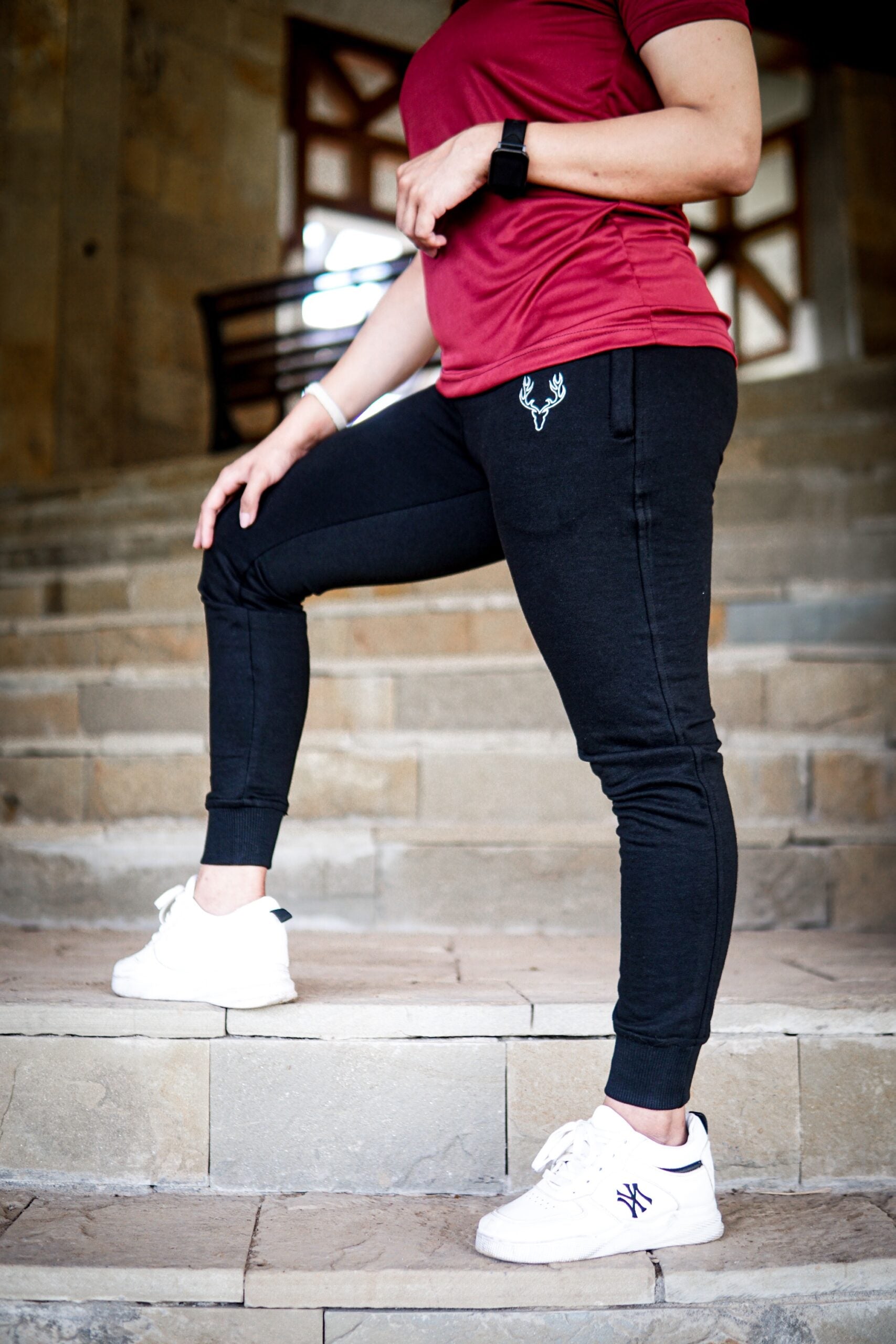 Stag Women Black Jogger Pants - Stag Clothing 
