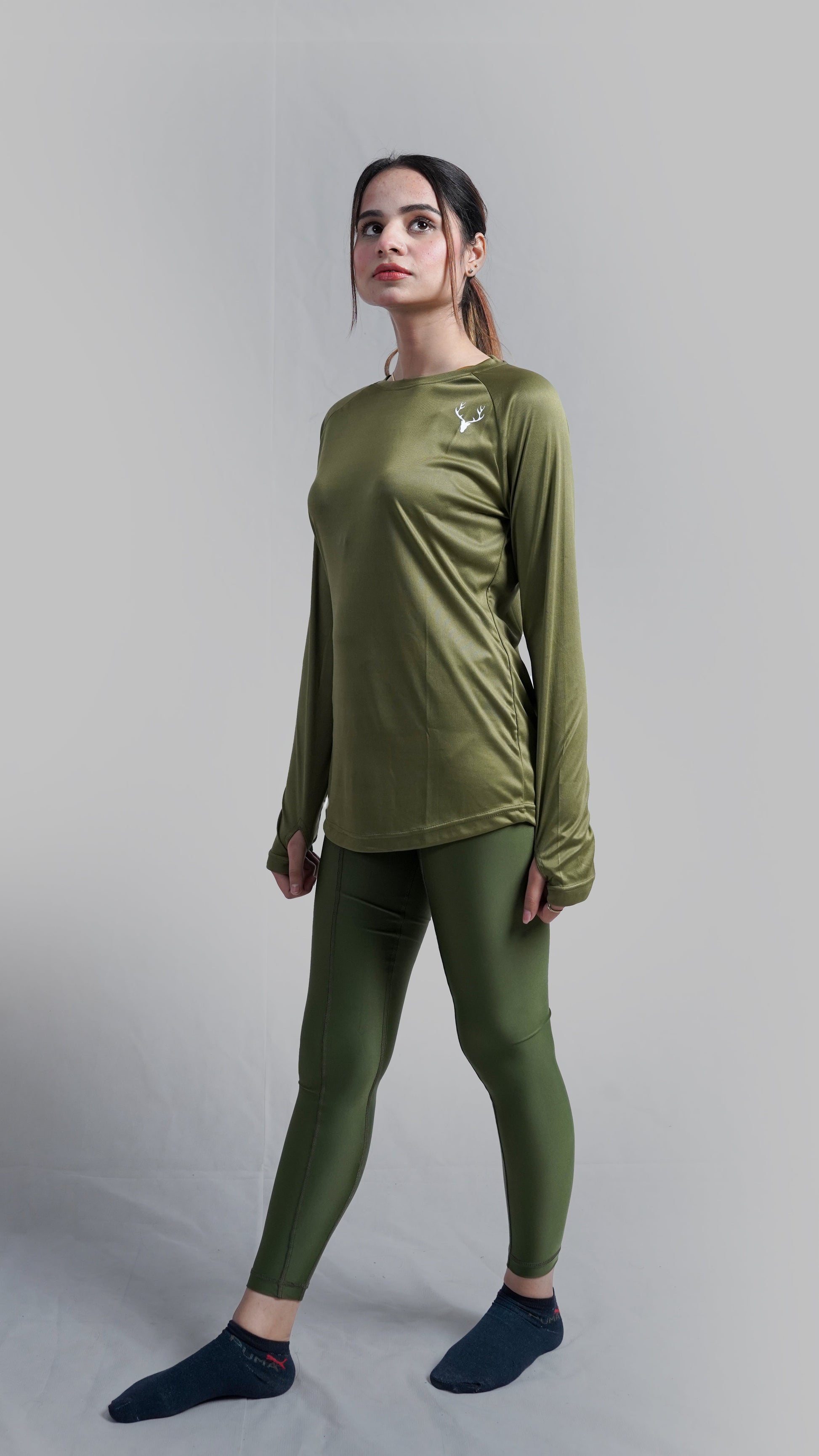 Women Vital Tee 1.0 (OLIVE) - Stag Clothing