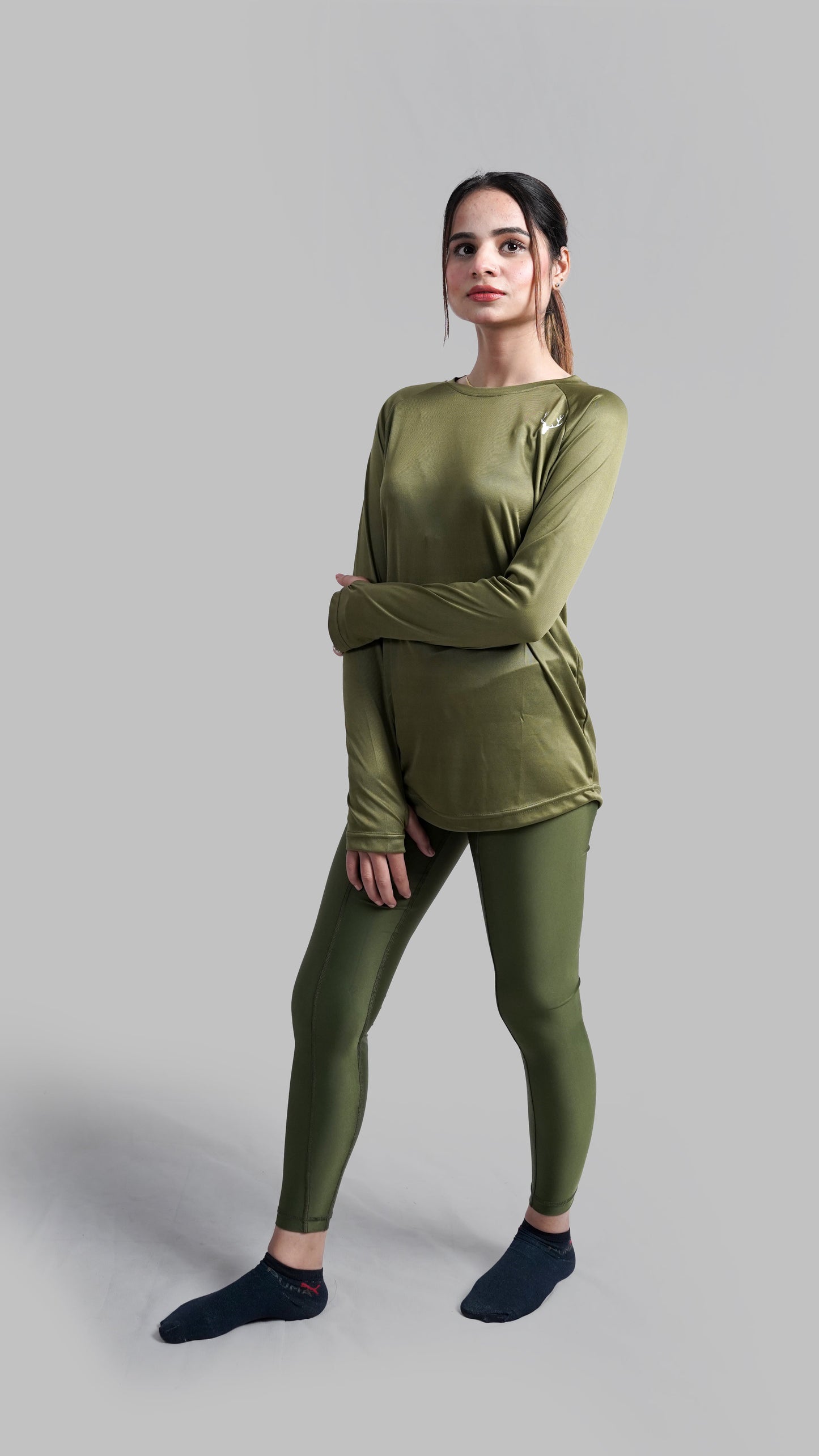 Women Vital Tee 1.0 (OLIVE) - Stag Clothing